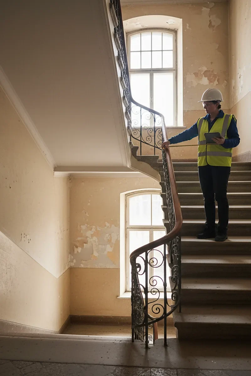 Förstudie: besiktning av äldre trapphus inför renovering