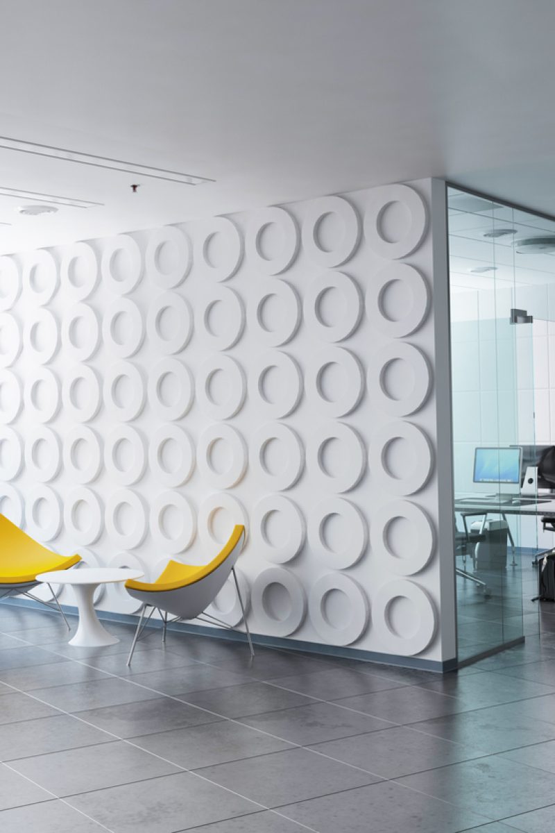 3D rendered office space