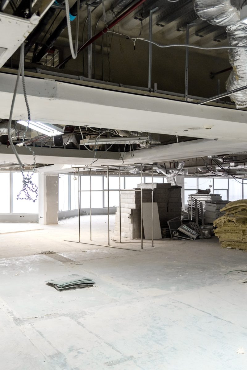 Room is under renovation or under construction.